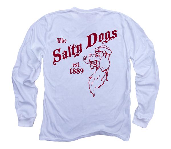 Salty Dogs Organic Long Sleeve - White